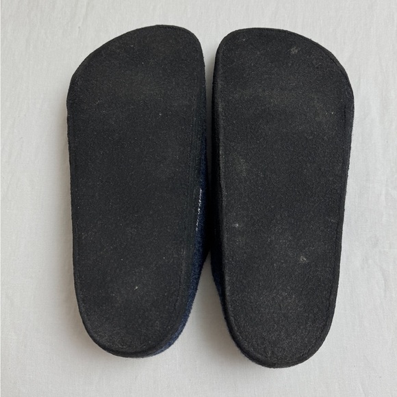 Birkenstock Men's Zermatt Shearling Slipper Clogs In Navy Blue Size 44 - US 11 - Picture 12 of 12